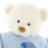 Gund My First Birthday Bear, blue