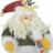 Gund Country Kringles Santa Ornament, green